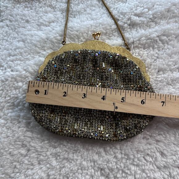 L'Etoile by Pam Vintage Evening Bag Rhinestone Purse Austrian Crystals 50's rare - Picture 9 of 10